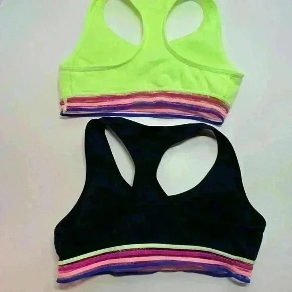Justice Oh So Soft Girls Sports Bra, 2-Pack, Sizes 28, Removable Padding - Picture 5 of 6